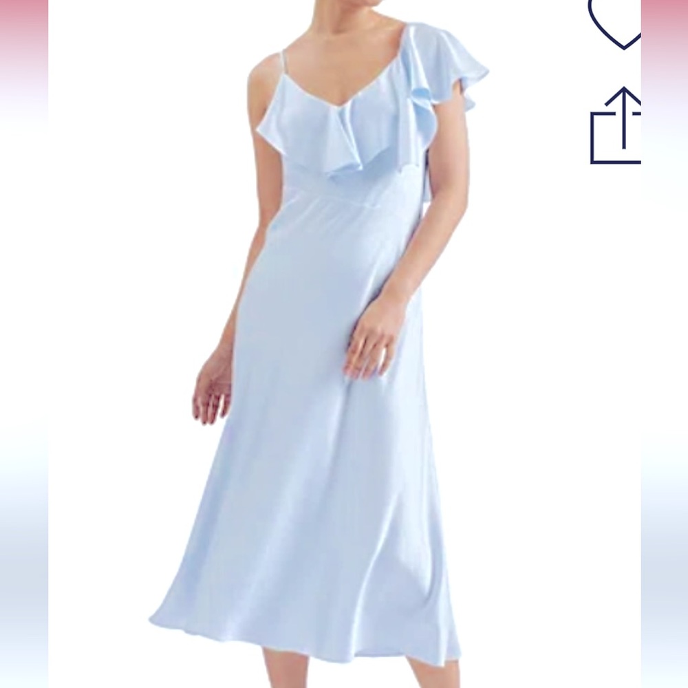 Ted Baker
Waterfall Ruffled Midi Slip Dress 2 or US 4-6